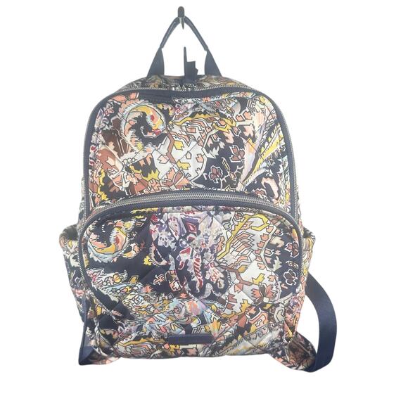 Vera Bradley Iconic Campus small Backpack Quilted Print Tangier Paisley - Picture 1 of 9